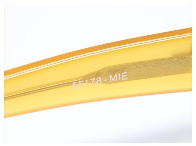 Gafas de sol Bottega Veneta Retro Cuadradas Amarillas Amarillo - vista 6