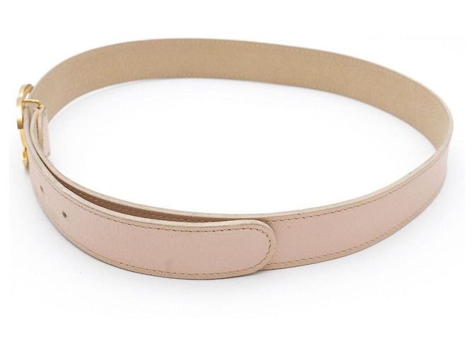 Cintura Chanel Beige Pelle Oro D'oro - vista 4