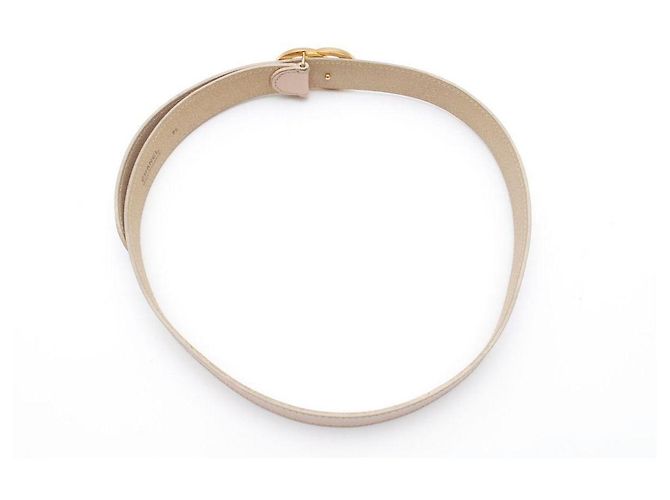 Cintura Chanel Beige Pelle Oro D'oro - vista 6