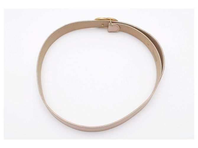 Cintura Chanel Beige Pelle Oro D'oro - vista 7