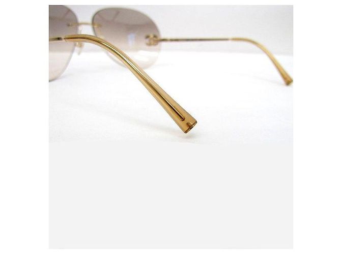 Occhiali da sole Chanel Aviator Oro Grigio Strass D'oro - vista 5