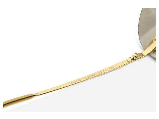 Occhiali da sole Chanel Aviator Oro Grigio Strass D'oro - vista 6