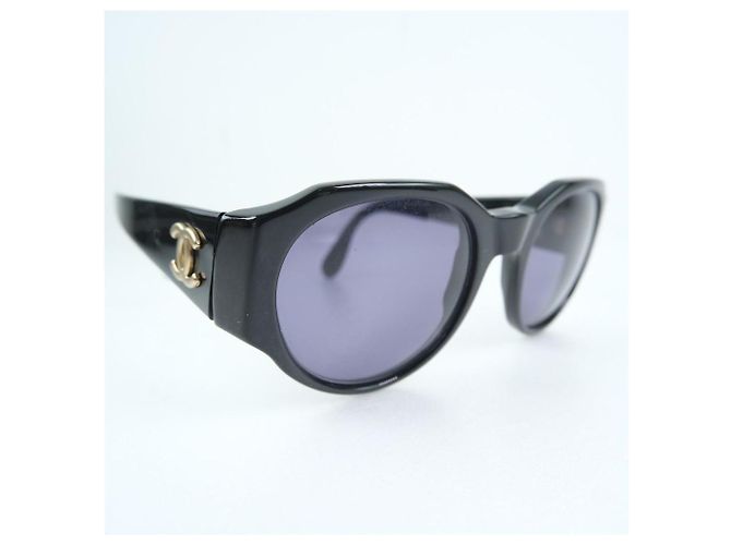 Occhiali da sole Chanel 04151 Nero Blu Oro D'oro - vista 5