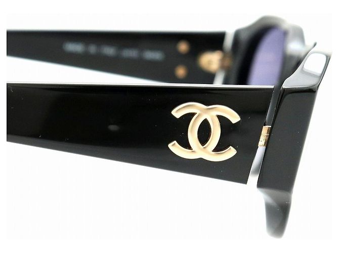 Occhiali da sole Chanel 04151 Nero Blu Oro D'oro - vista 8