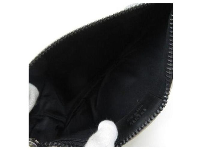 Borsa da viaggio Chanel Sport in nylon bianco e grigio - vista 8