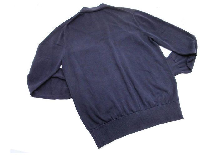 Chanel Navy Blue Wool Sweater - view 2