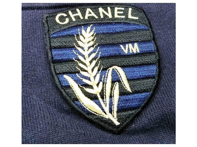 Chanel Navy Blue Wool Sweater - view 6
