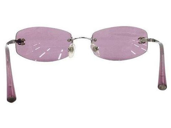 Occhiali da sole Chanel 4002 viola con logo Porpora - vista 3