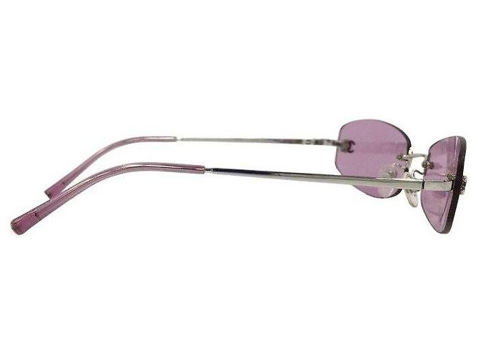 Occhiali da sole Chanel 4002 viola con logo Porpora - vista 4