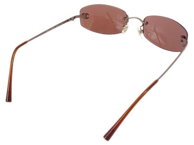 Gafas de sol Chanel Plateadas Marrón Oscuro Plástico Plata - vista 2