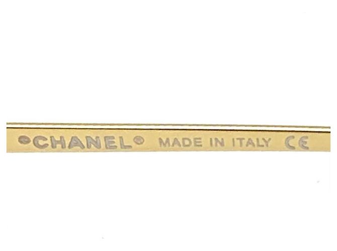 Chanel Occhiali da sole CC Logo Marrone Oro 4017-D D'oro - vista 7