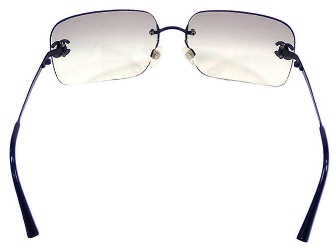 Occhiali da sole Chanel Neri Grigi Plastica Nero Grigio - vista 3