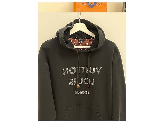 Sudadera con logo inverso Icons de Louis Vuitton Negro - vista 11