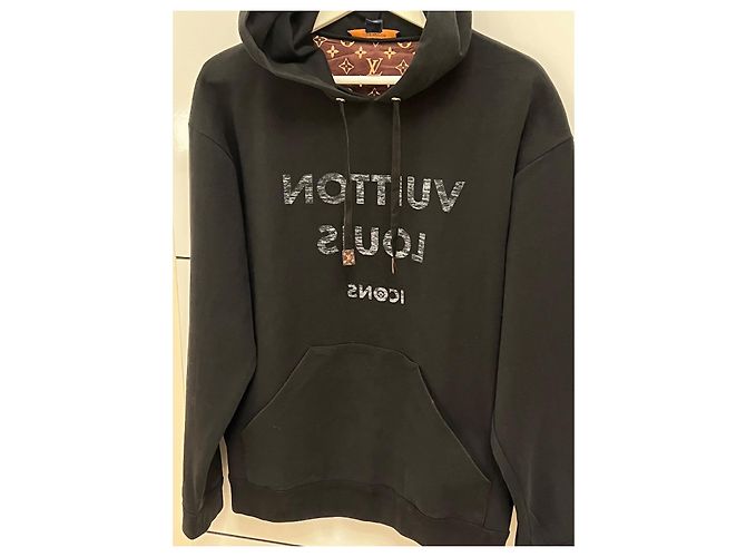 Sudadera con logo inverso Icons de Louis Vuitton Negro - vista 13