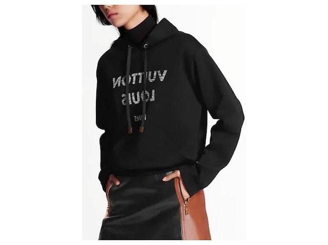 Sudadera con logo inverso Icons de Louis Vuitton Negro - vista 15