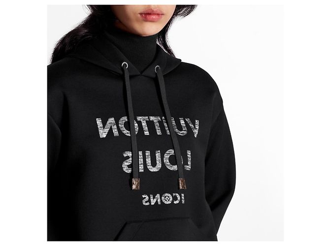 Sudadera con logo inverso Icons de Louis Vuitton Negro - vista 17