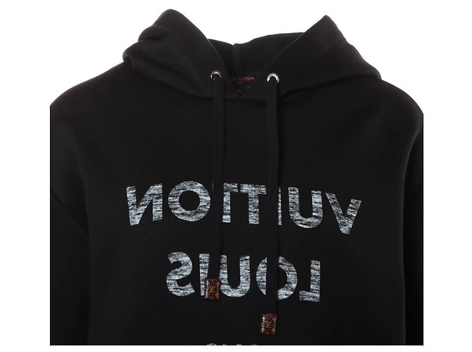 Sudadera con logo inverso Icons de Louis Vuitton Negro - vista 3