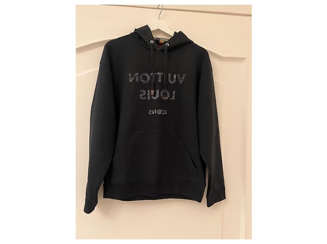 Sudadera con logo inverso Icons de Louis Vuitton Negro - vista 4
