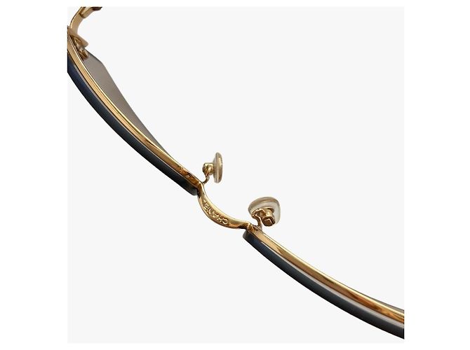 Occhiali da sole Chanel Marrone Oro Plastica D'oro - vista 5