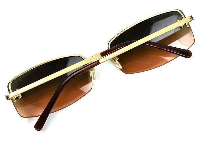 Chanel Sonnenbrille Blau Orange Gradient Kunststoff Silber - Ansicht 7