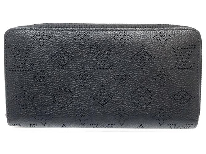 Cartera Larga Louis Vuitton M61867 Zippy Monogram Mahina Noir Negro - vista 2