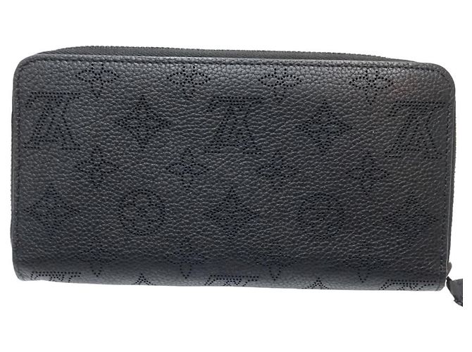 Cartera Larga Louis Vuitton M61867 Zippy Monogram Mahina Noir Negro - vista 3