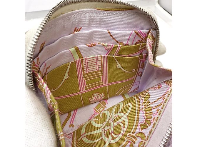 Monedero de cuero Epsom de Hermès Blanco Crudo - vista 8