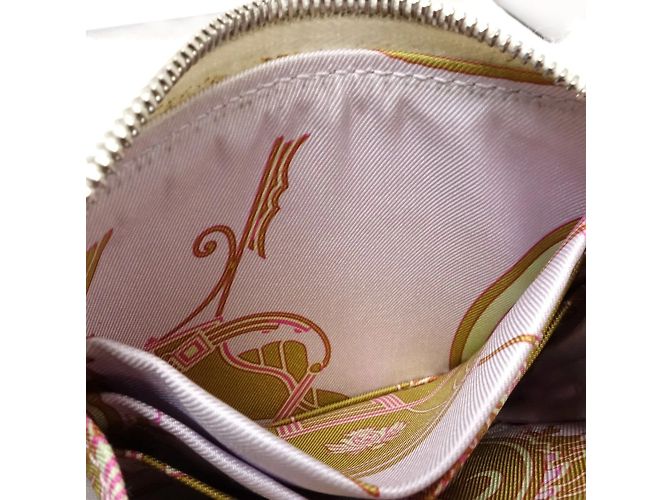 Monedero de cuero Epsom de Hermès Blanco Crudo - vista 9