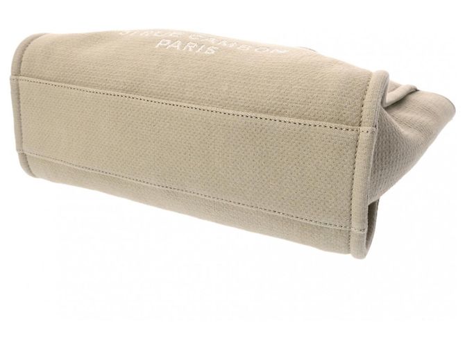 CHANEL Deauville MM Sac Tote Greige Gris - vue 6