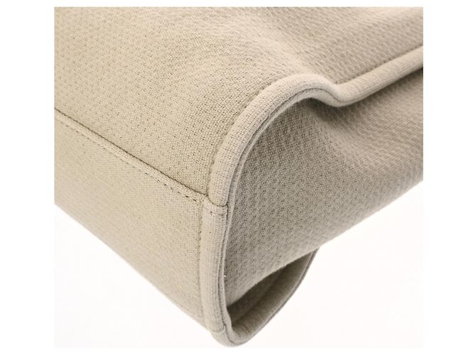 CHANEL Deauville MM Sac Tote Greige Gris - vue 8