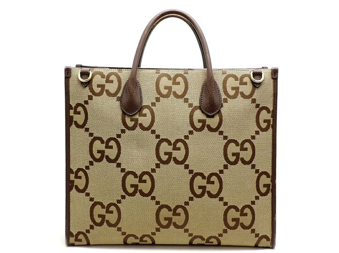 Borsa tote in pelle beige da donna Gucci - vista 2