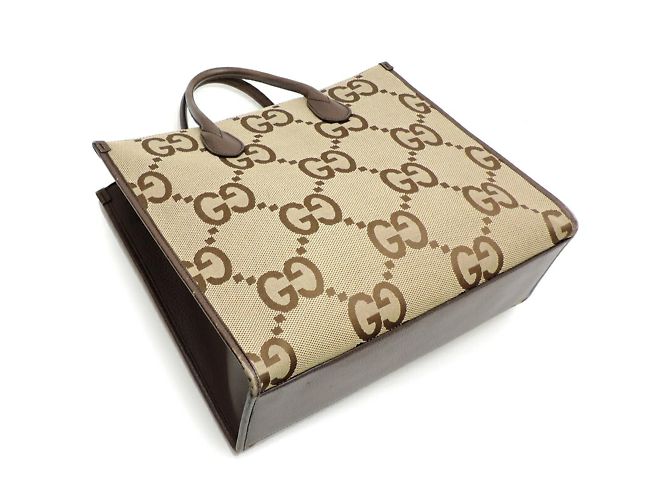 Borsa tote in pelle beige da donna Gucci - vista 3