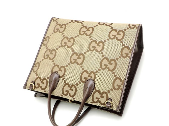 Borsa tote in pelle beige da donna Gucci - vista 4