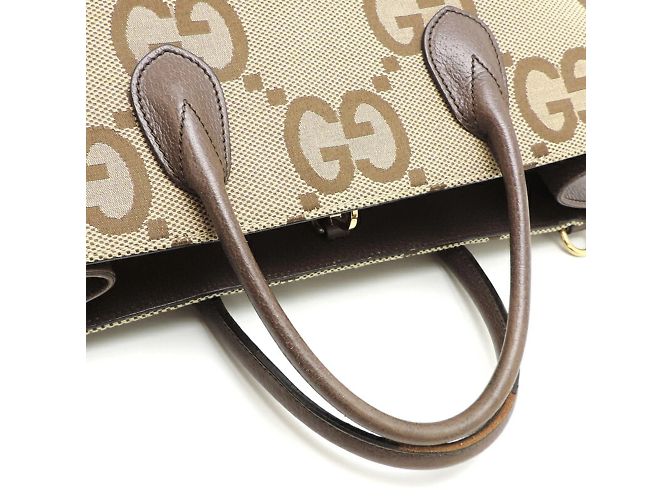 Borsa tote in pelle beige da donna Gucci - vista 5