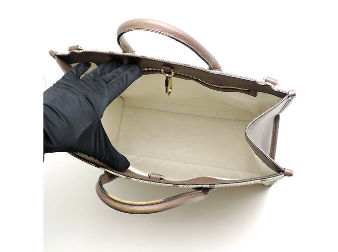 Borsa tote in pelle beige da donna Gucci - vista 6