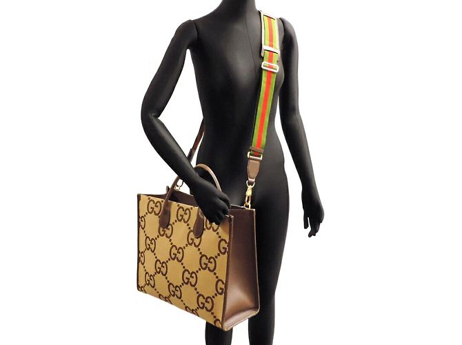 Borsa tote in pelle beige da donna Gucci - vista 9