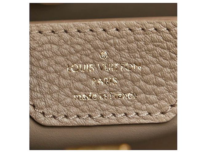 Bolso de piel de pitón Louis Vuitton Capucines BB Beige - vista 6