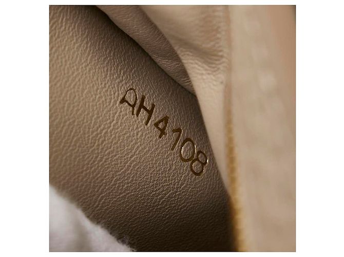 Bolso de piel de pitón Louis Vuitton Capucines BB Beige - vista 7