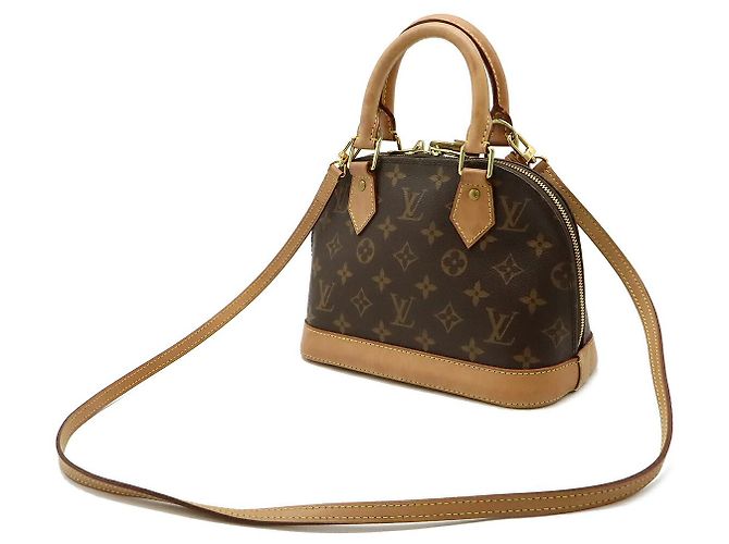 Sac à main Alma BB Monogram Louis Vuitton M46990 Marron - vue 2
