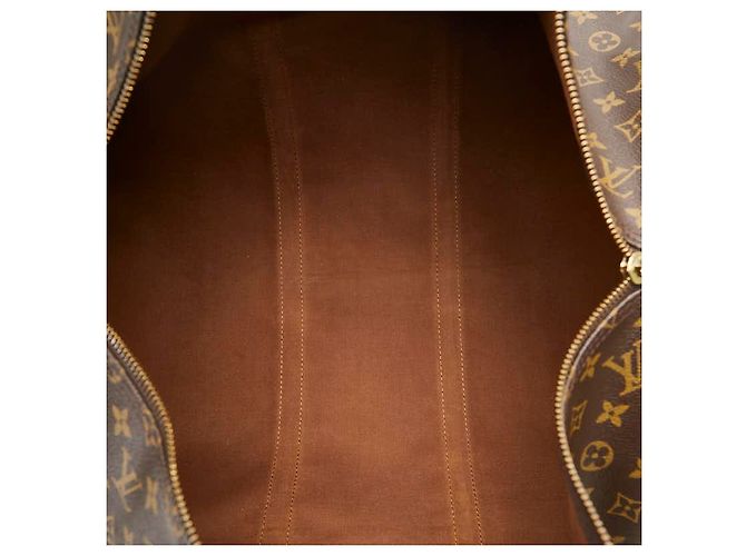 Borsa da viaggio Louis Vuitton Monogram Keepall 55 M41424 Marrone - vista 7