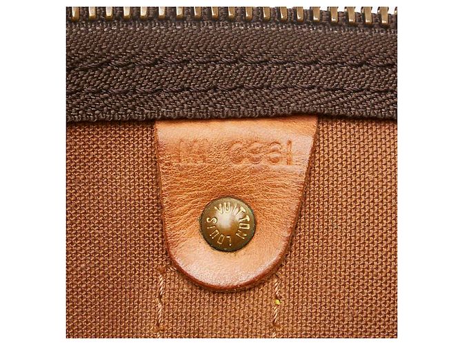 Borsa da viaggio Louis Vuitton Monogram Keepall 55 M41424 Marrone - vista 9