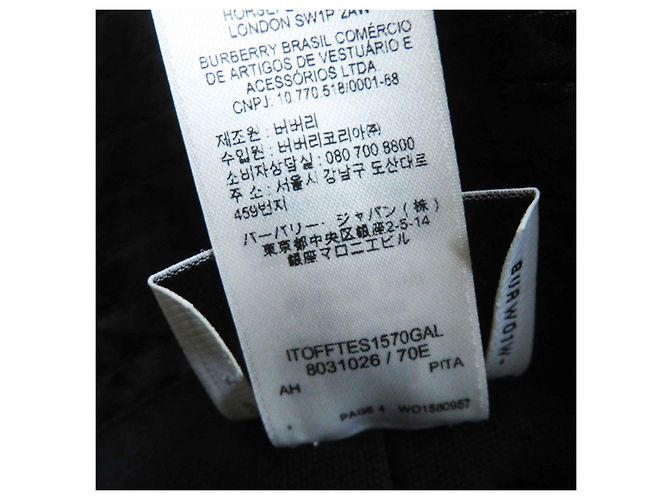 Cappello Burberry TB Logo in nylon nero e poliestere - vista 11