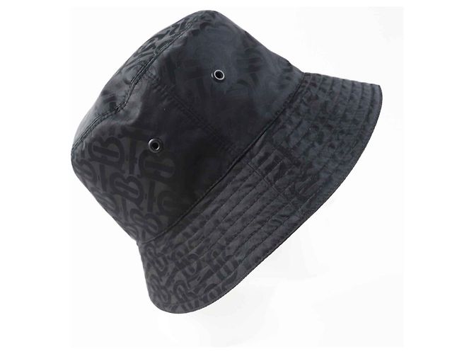 Cappello Burberry TB Logo in nylon nero e poliestere - vista 2