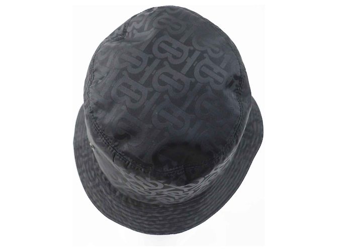 Cappello Burberry TB Logo in nylon nero e poliestere - vista 3