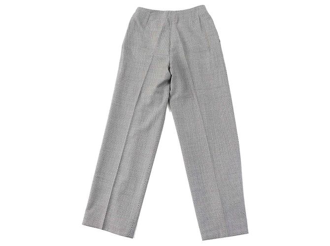 Hermès HERMES Vintage Wool Silk H Pattern Pants - view 3