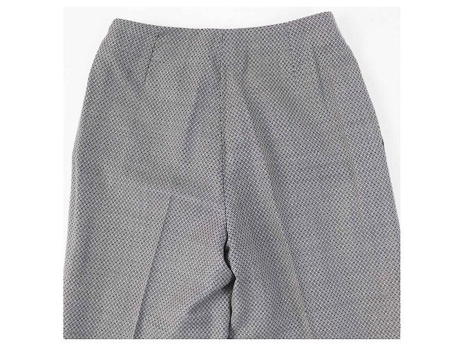 Hermès HERMES Vintage Wool Silk H Pattern Pants - view 4
