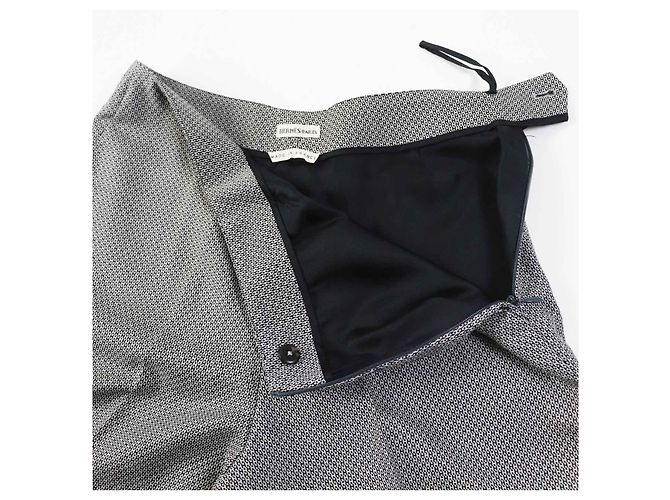 Hermès HERMES Vintage Wool Silk H Pattern Pants - view 5