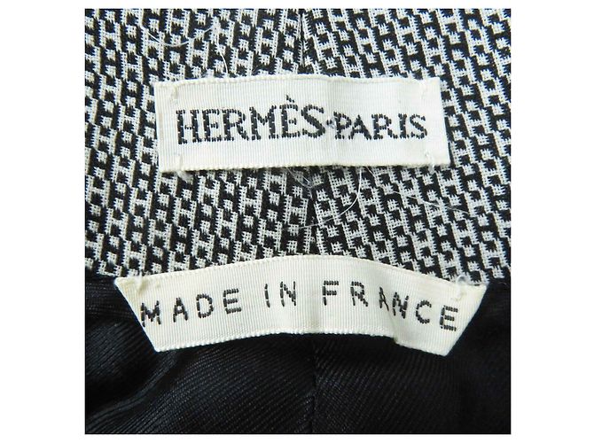Hermès HERMES Vintage Wool Silk H Pattern Pants - view 6