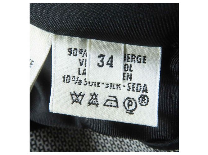 Hermès HERMES Vintage Wool Silk H Pattern Pants - view 8