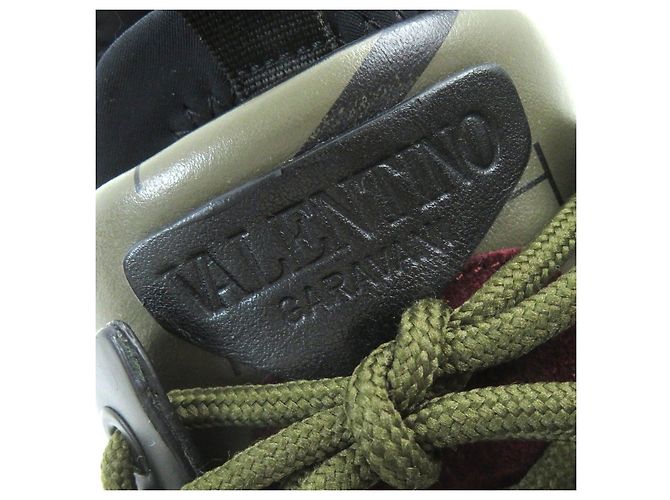 Sneakers Valentino BOUNCE Piume di Struzzo Kaki Cachi - vista 10